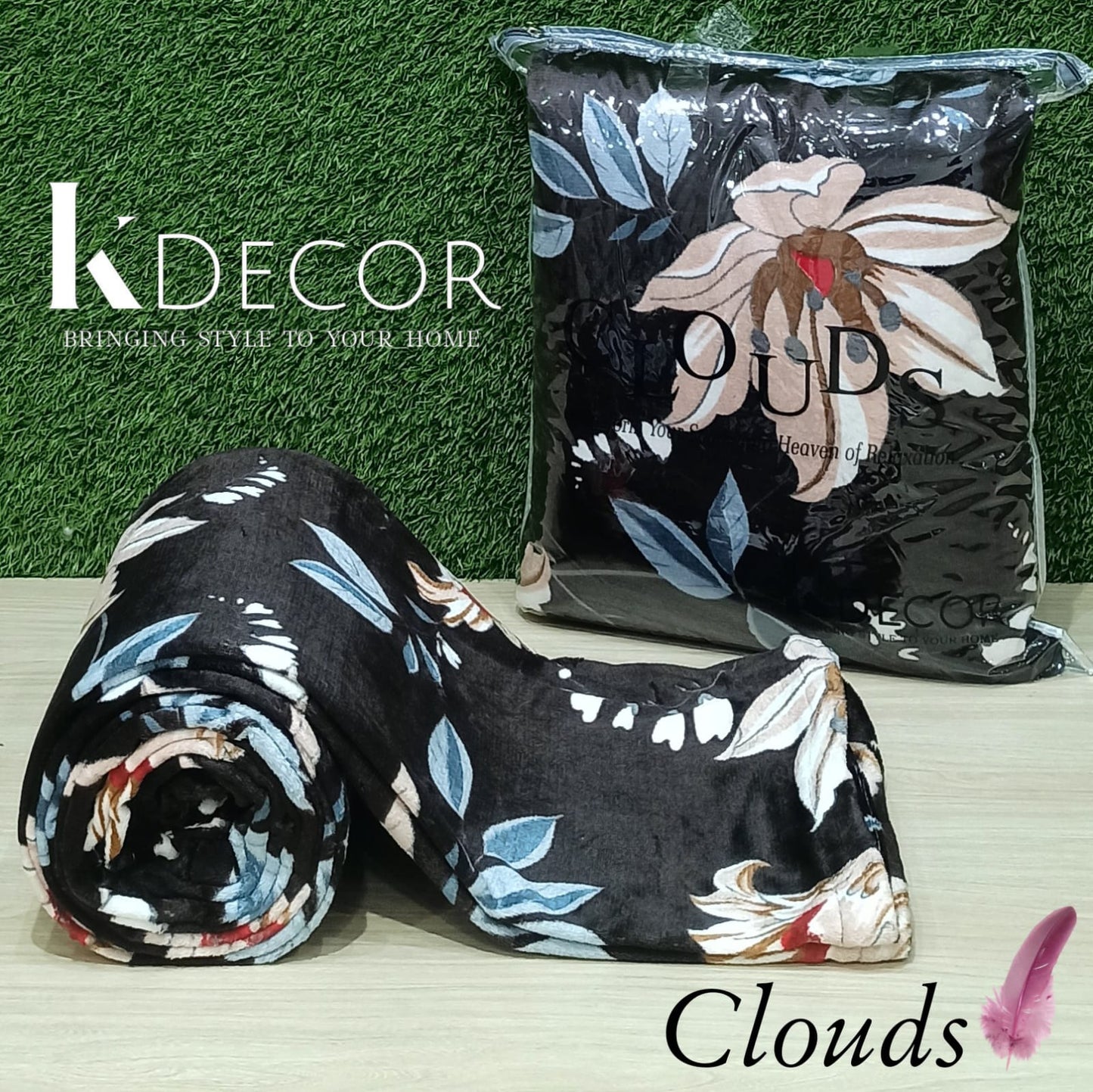 Clouds Double Bed Super Cozy AC Blanket