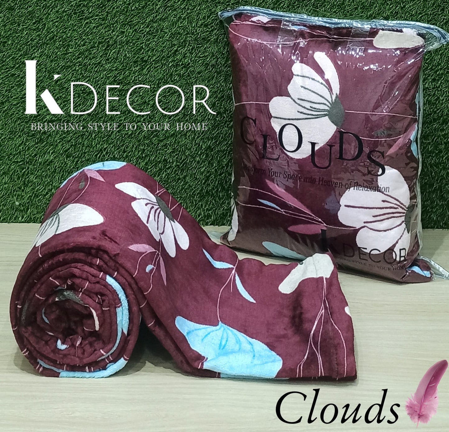 Clouds Double Bed Super Cozy AC Blanket