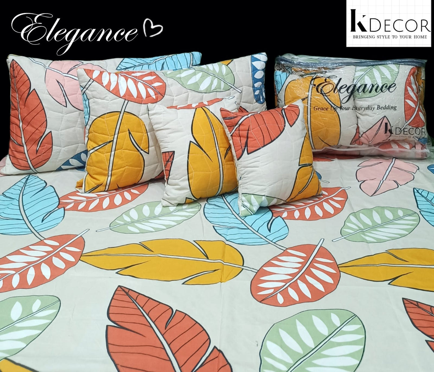 Elegance 5 Pc Bedding Set