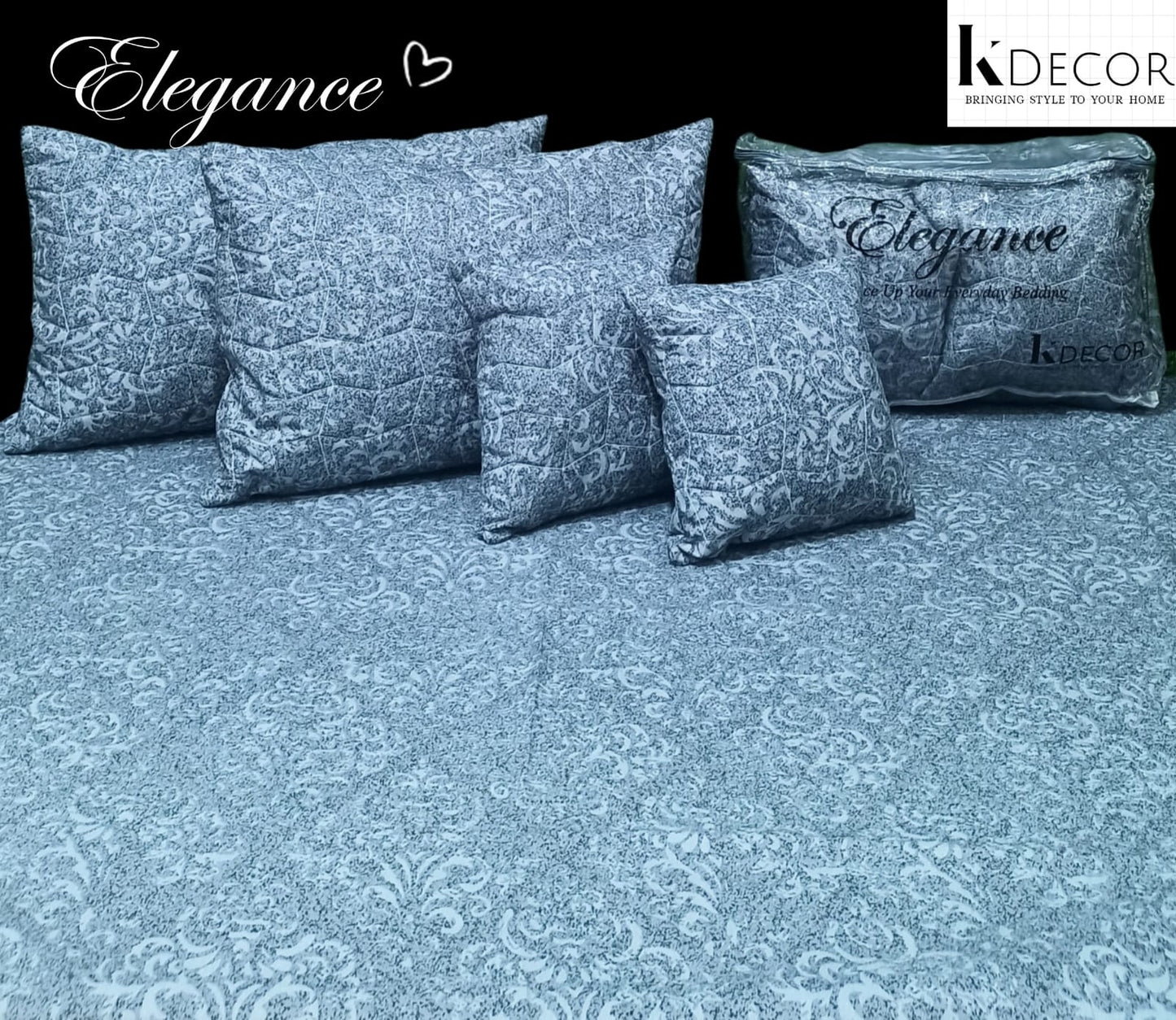 Elegance 5 Pc Bedding Set
