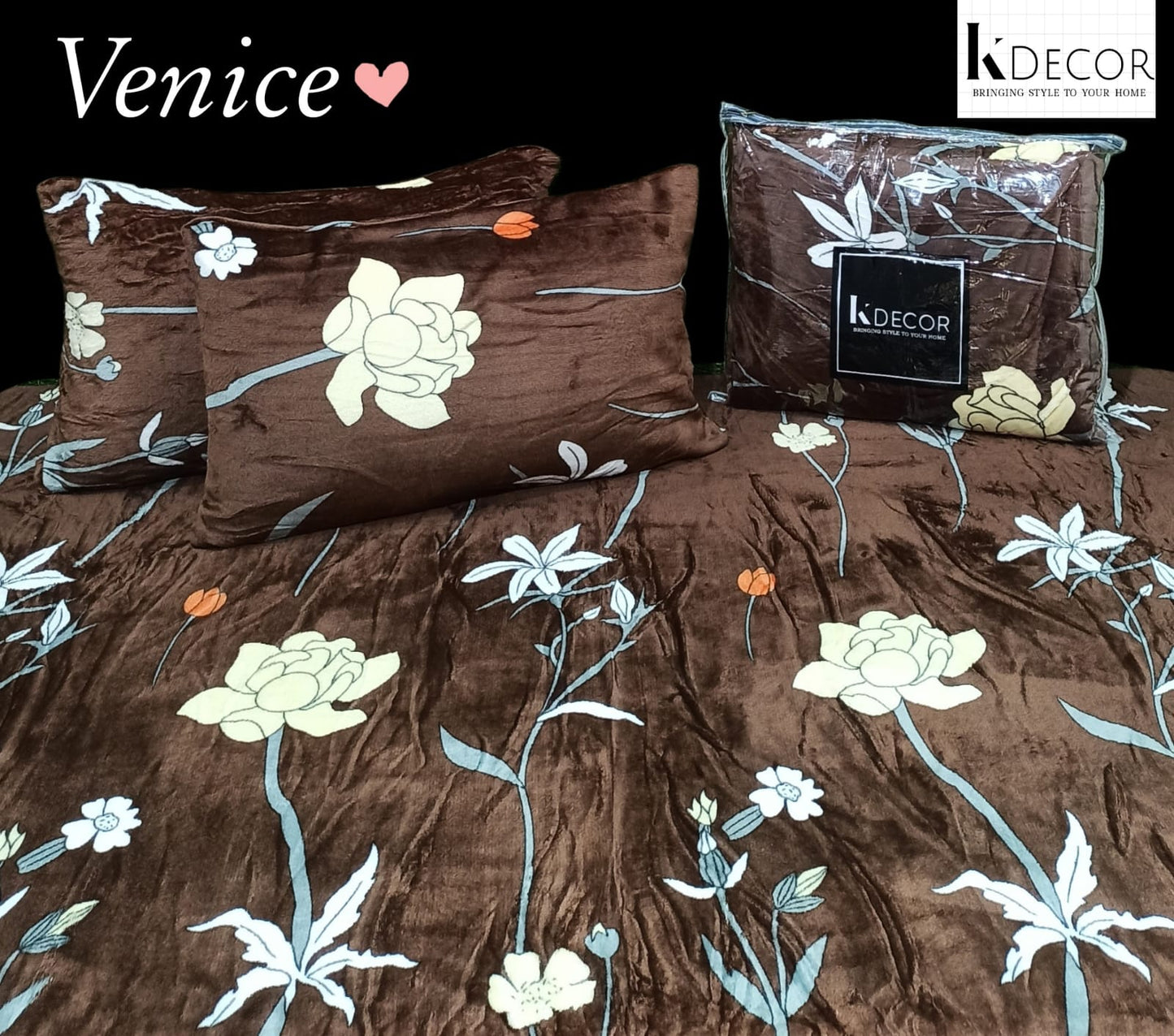Alaska Double Bed Warm Bedsheet Set
