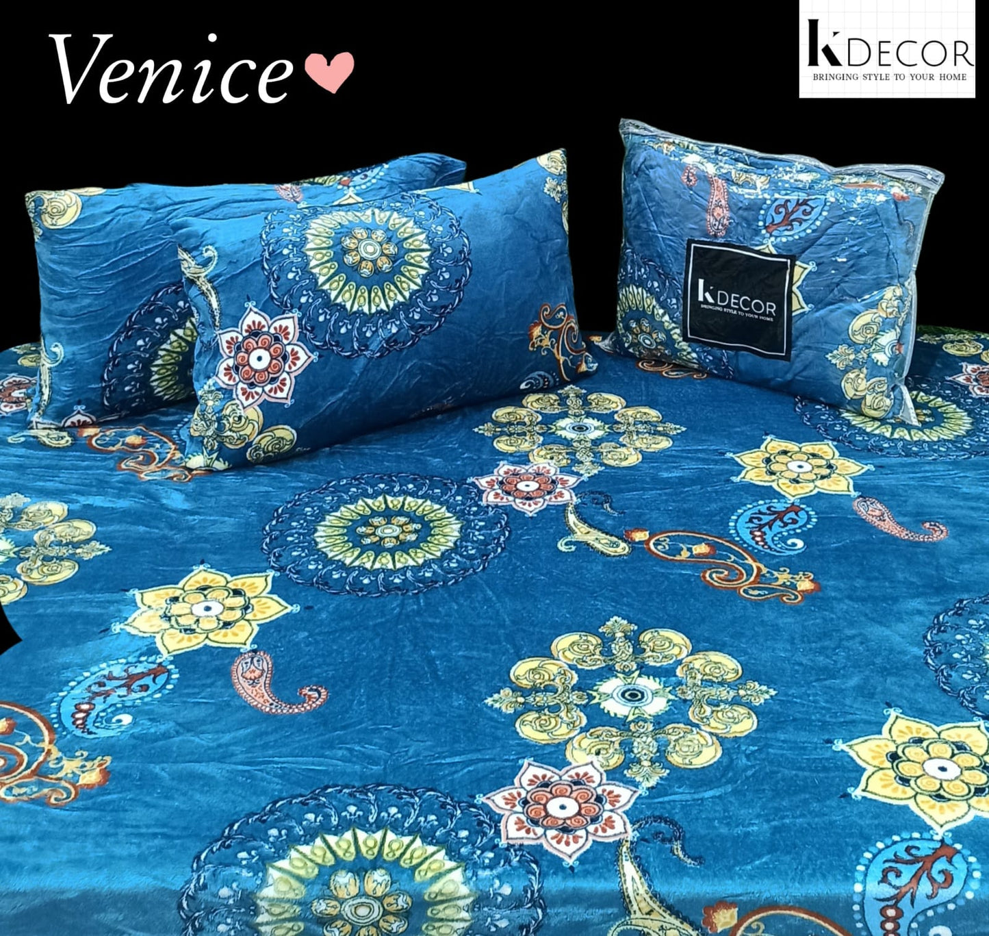 Alaska Double Bed Warm Bedsheet Set