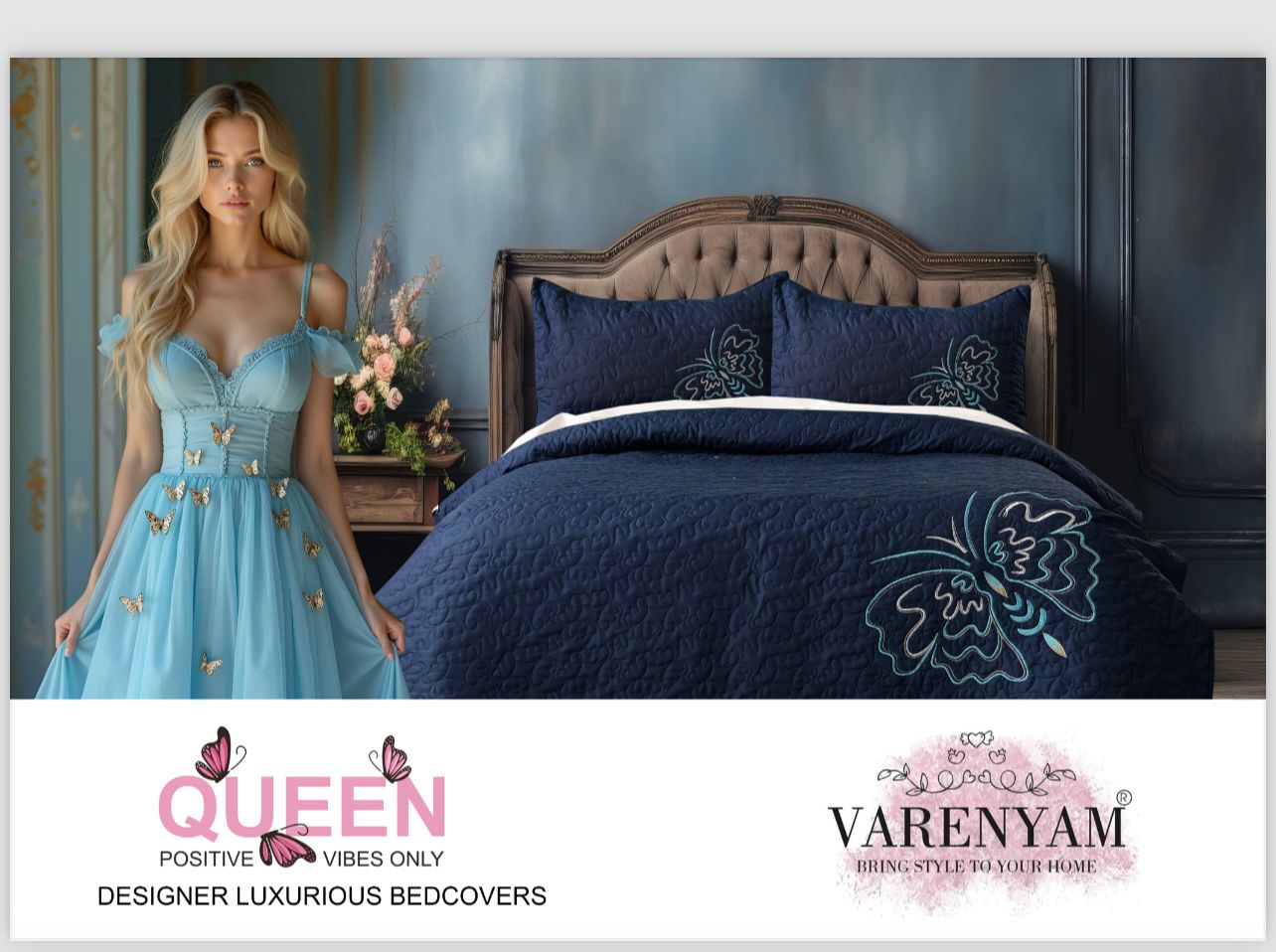 QUEEN ART(Embroidery)-3Pcs