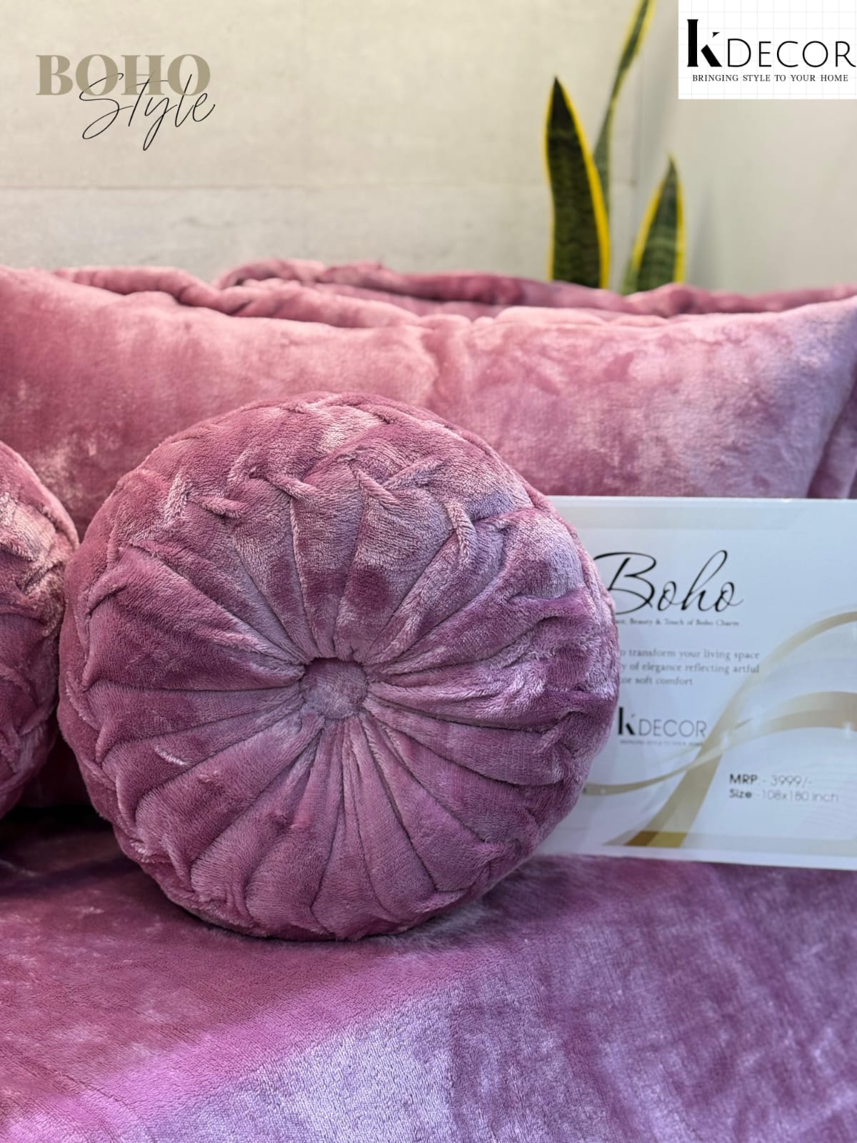 Boho King Super King Size Ultra Luxurious Warm 5 Pc Bedding Set