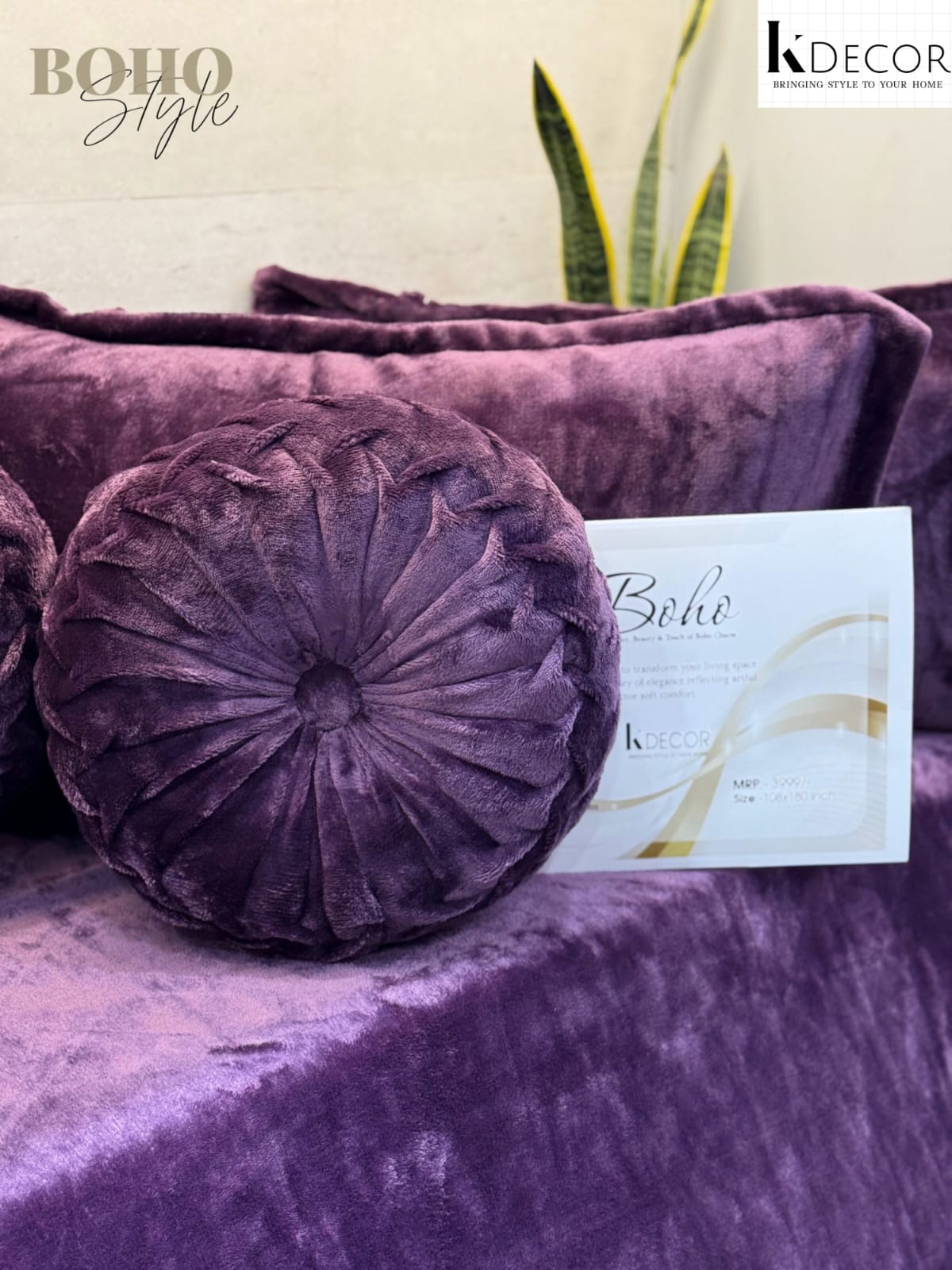 Boho King Super King Size Ultra Luxurious Warm 5 Pc Bedding Set