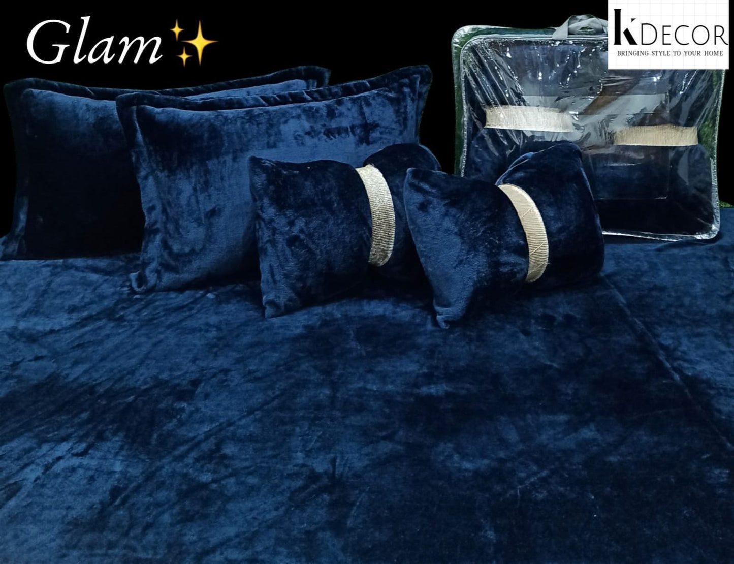 King Size Ultra Luxurious Warm 5 Pc Bedding Set