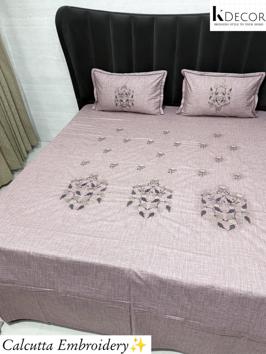 Calcutta Embroidery bedsheet